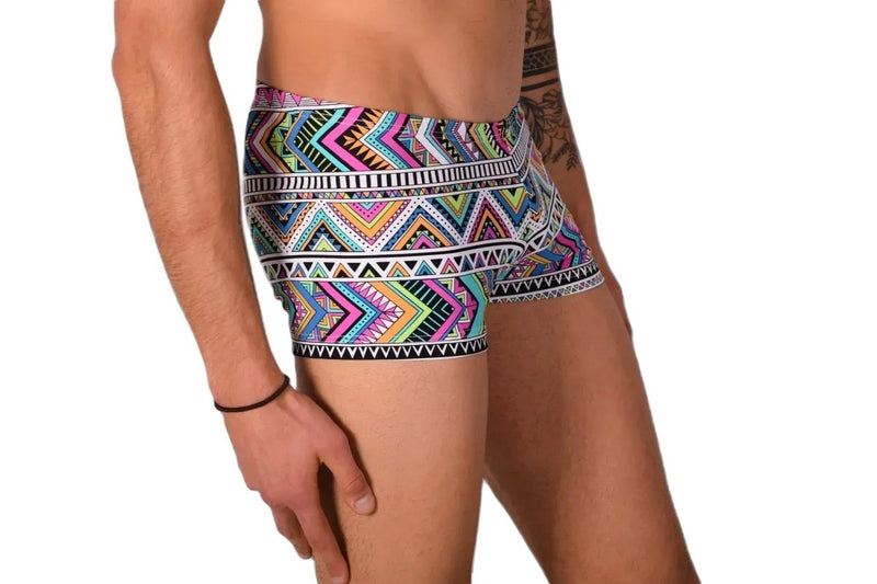 XS SMU Mens Swim Hipster Underwear Abstract 43122 MX12