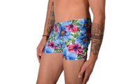 2XS SMU Mens Swim Hipster Underwear Flowers 43137 MX12