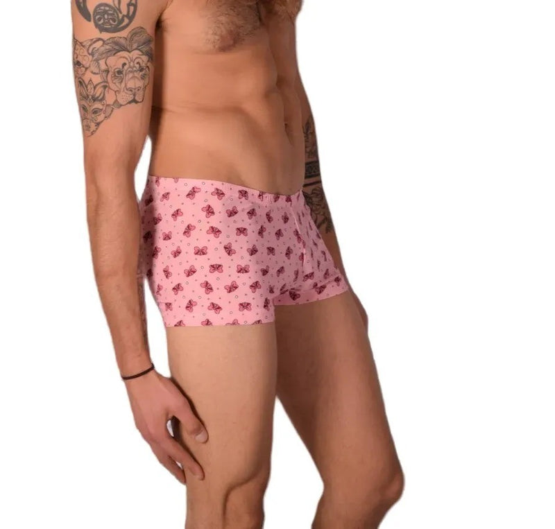 XS SMU Mens Hipster Underwear Pink Bows 43155 MX12