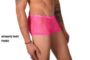 XS SMU Hipster Underwear Mini-Boxer Pink Lace 43116 MX12