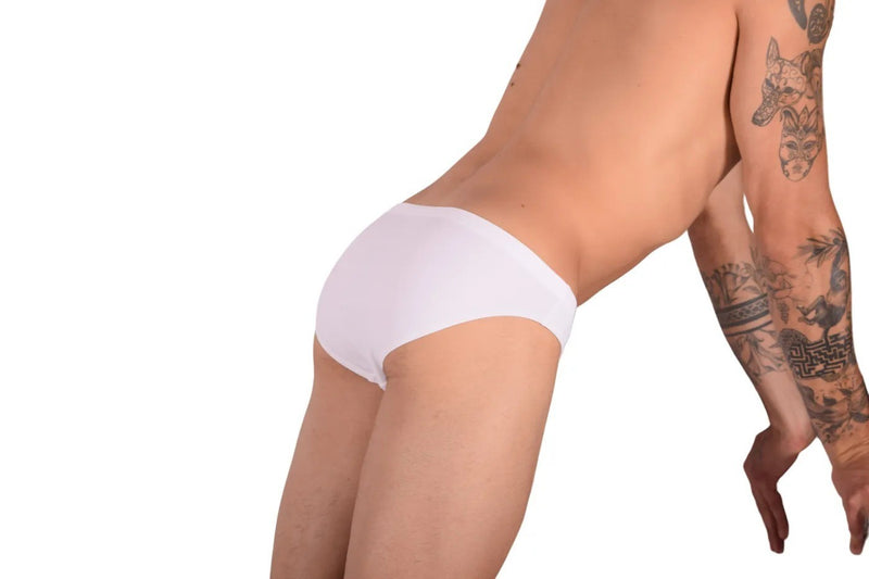 Medium Swimwear SMU Detachable Shape Retention Swim-Brief White 33800 MX7