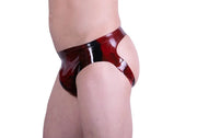 XS POLYMORHE Mens Jock Top Quality Latex Jockstrap Red Marbled 82M 11