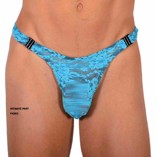 XS SMU Sexy Detachable C-Thru Turquoise Thong 33822 MX17