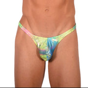 XS SMU Sensual Lime Aqua Party Thong 33863 MX17