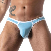 TOF PARIS Mini Briefs Mon Amour Low-Rise Microfiber Brief in Blue 57
