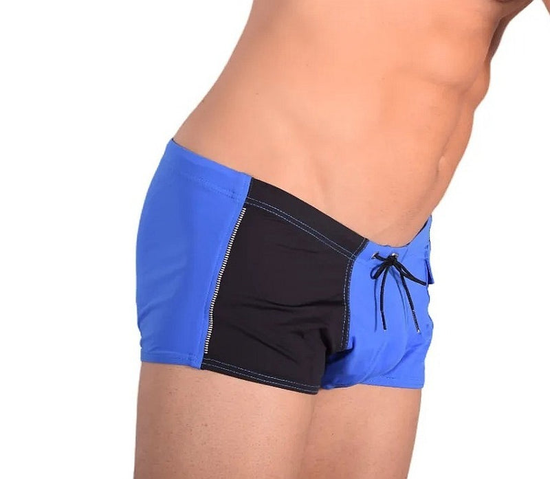 Medium Gregg homme Swimsuit Sport Swim Trunk Blue/Black 159109 MX24 9