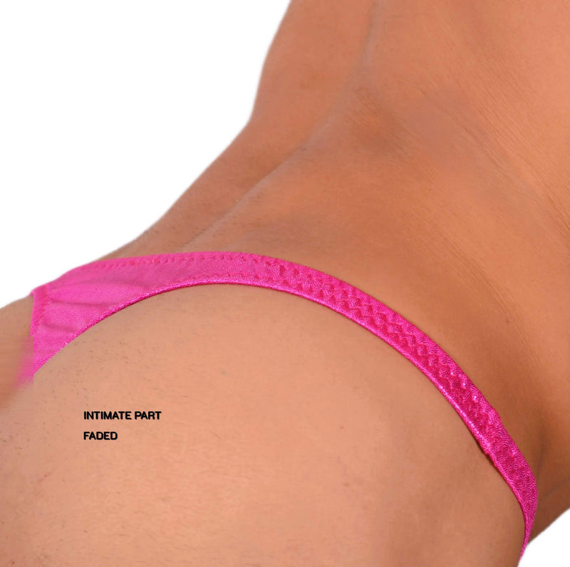 Small SMU Sensual Party Sparkle Pink Thong 33817 MX17