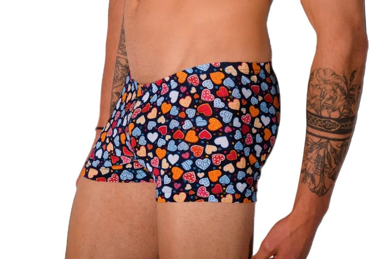 XS SMU Mens Hipster Super Mixed Hearts  43101 MX12