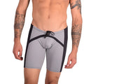 Small Gregg Homme Swimwear Jammer Gray/Black 147625 MX24 1