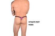 S SMU Sexy Detachable Pink-Black Thong 33851 MX17