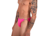 Swimwear SMU Detachable Shape Retention Swim Briefs Pink 33801 MX22
