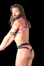 SMU Sexy Men Leather Shop Pride Harness Jockstrap 32'' 36'' CH6
