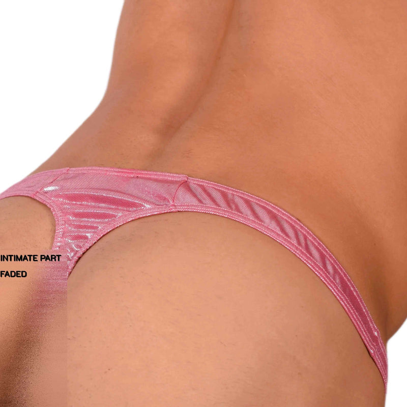 XS SMU Tiny Hot Flashy Pink Party Thong 33856 MX17