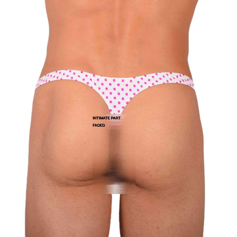 XS SMU Sexy White and Pink Thong 33859 MX17