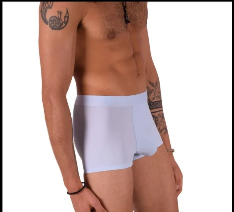 SMU ICY Soft Boxer Briefs Paneled Liquid Boxer in Sky Blue 105605 21