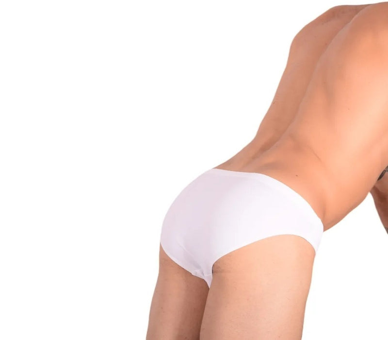 Swimwear SMU Detachable Shape Retention Swim Briefs White 33801 MX22