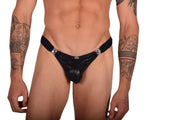 L/XL EROS Detachable Black Swim Wear Thong 35/38'' LT1