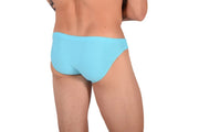 Swim Briefs SMU Detachable Shape Retention Swimwear Turquoise 33801 MX22