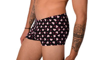 XS Mini Boxer SMU Hipster Flower Hearts 43120 MX12