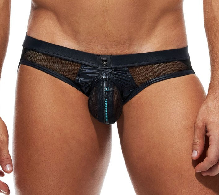 Large Gregg Homme Jockstrap Unlocked Zipper Pouch Jock Aqua 180234 69