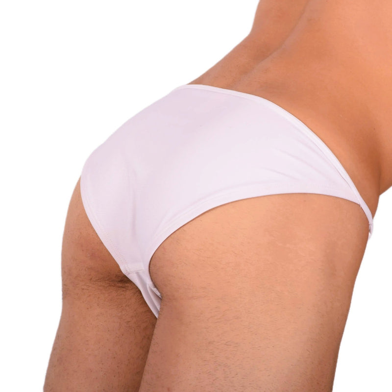 Small  SMU Swim Brief Detachable White 33801 mx17