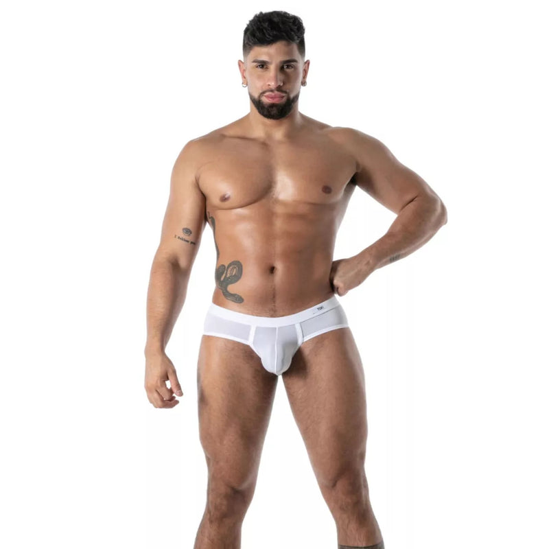 TOF PARIS Slip Mon Amour Microfiber Brief in Ultra Soft White 55