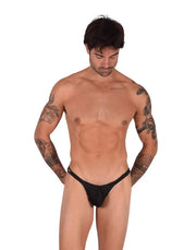 XL SMU Thong Black Sparkles 9935 LT2