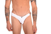 Medium Swimwear SMU Detachable Shape Retention Swim-Brief White 33800 MX7