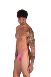 Large SMU Thong Pink Little Holes  9929 LT2