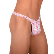 XS SMU Hot Red and White Sensual Thong 33857 MX17