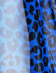MODUS VIVENDI Leopard Mesh Low-Cut Briefs in Blue 15414 104