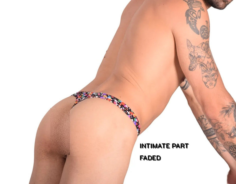 Large WOJOER Bubbles Beachwear String Thong Multicolor BUB7 4