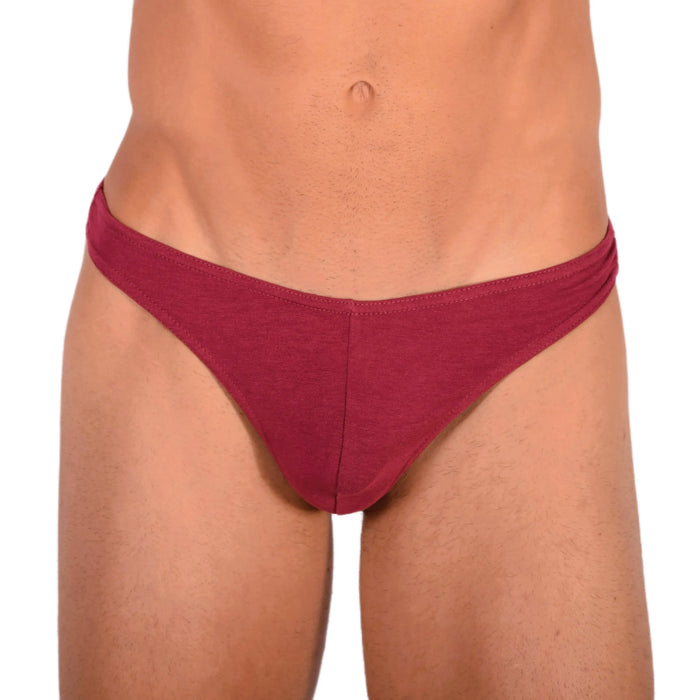 Doreanse Thongs Hang Loose Low-Rise Lean Cut Thong Bordeaux Red 1280 12