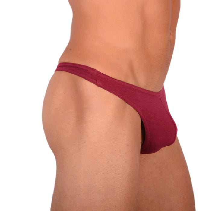 Doreanse Thongs Hang Loose Low-Rise Lean Cut Thong Bordeaux Red 1280 12