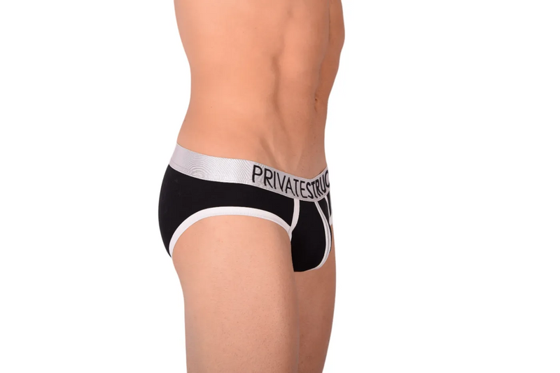SMALL Private Structure Platinum Black Brief 7-55