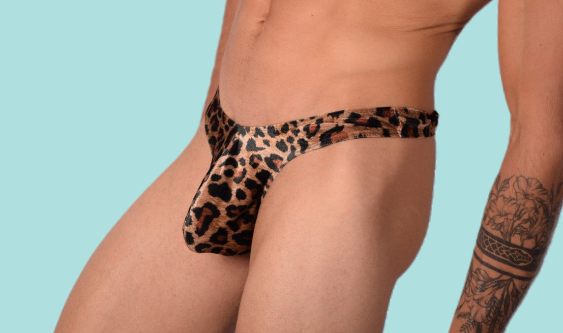 LARGE L'Homme Invisible  String Bikini Leopard  UW11-MIC 3