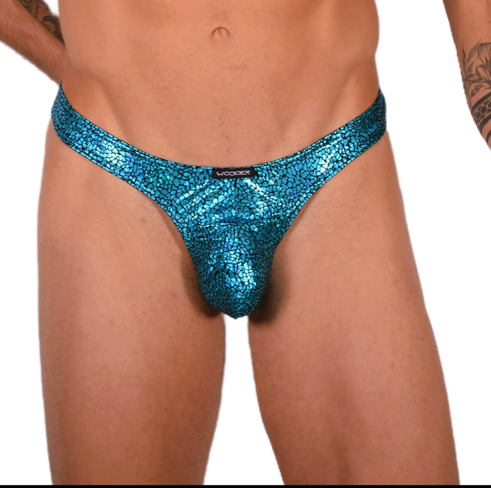 L Wojoer Sexy Reptile Turquoise Thong 33932 MX18