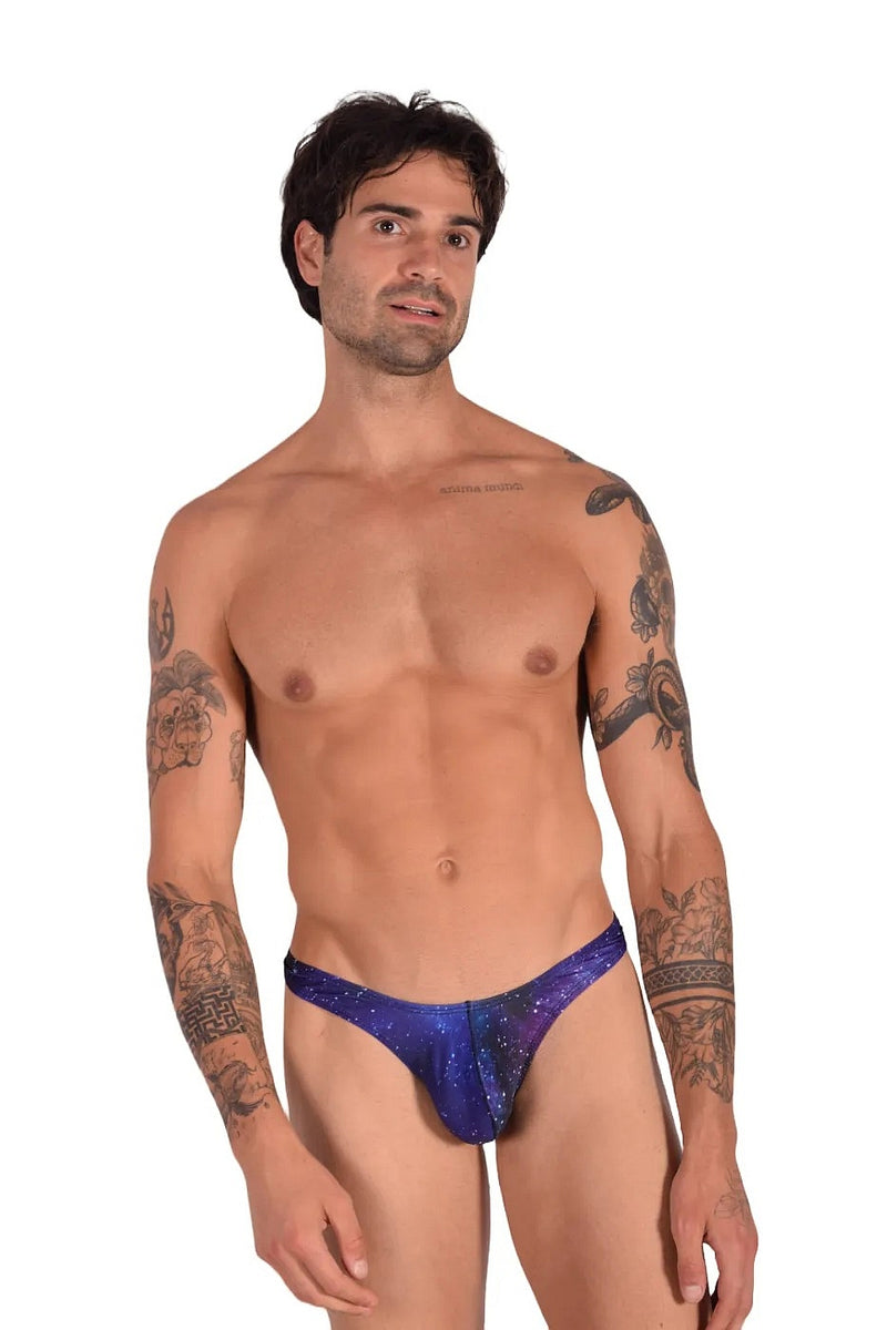 SMU Twilight Swim Tanning Thong Navy P01204-H31
