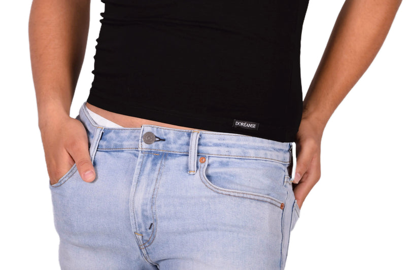 DOREANSE T-Shirt Classic Black Coton Shirts 2535 25