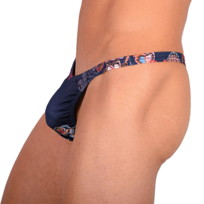 S SMU Sensual Deep Blue Thong 33735 MX15