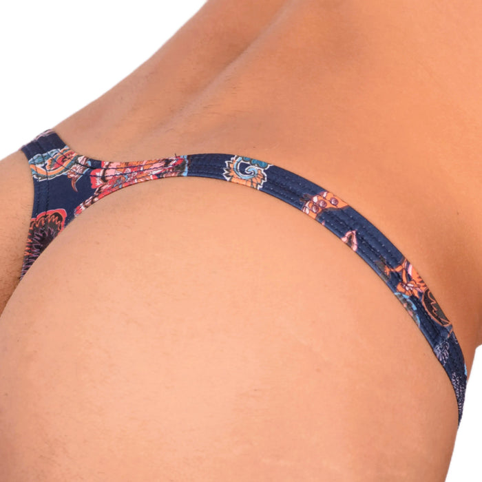 S SMU Sensual Deep Blue Thong 33735 MX15