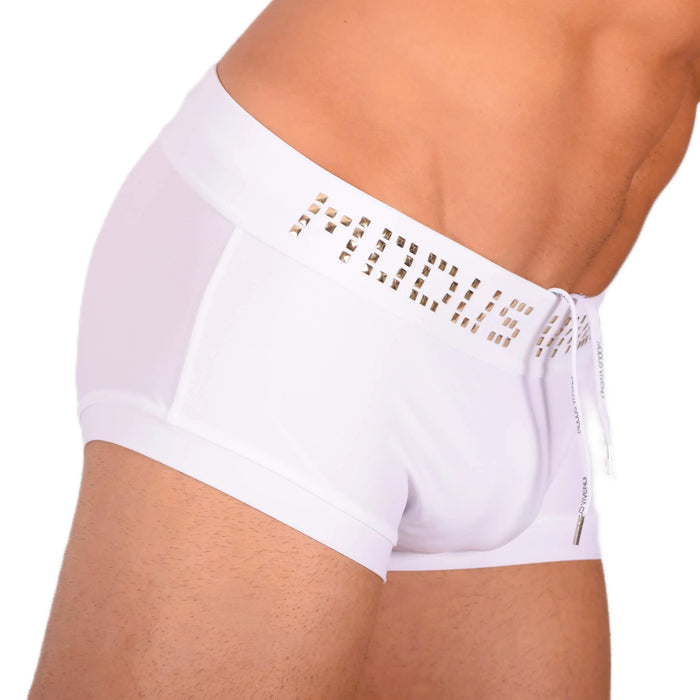 Swimwear Modus Vivendi Swim-Short Metallic Brazil Swim Trunks White BS1821 18