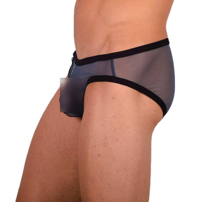 M SMU Sexy C-Thru Blue Brief 33910 MX18