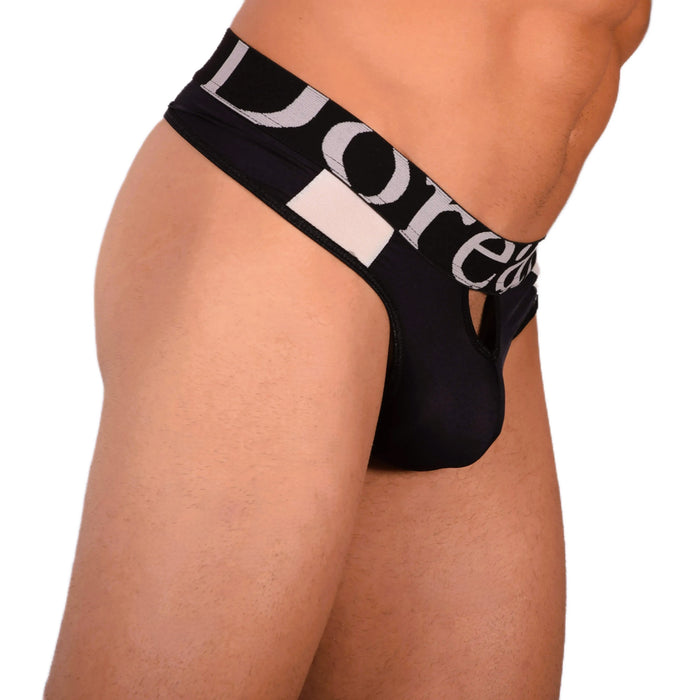 Thongs Doreanse Quick-Dry Soft Sleeky Low Rise Black Thong 1224 9