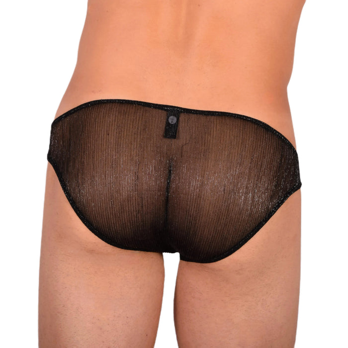 Doreanse Sheer Mini Briefs Mens Underwear Night Tease Black 1301 8