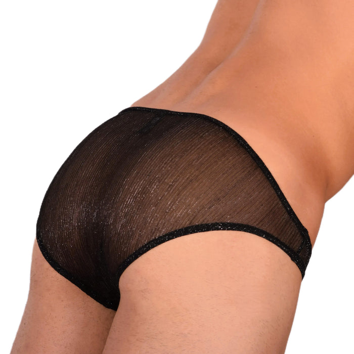 Doreanse Sheer Mini Briefs Mens Underwear Night Tease Black 1301 8