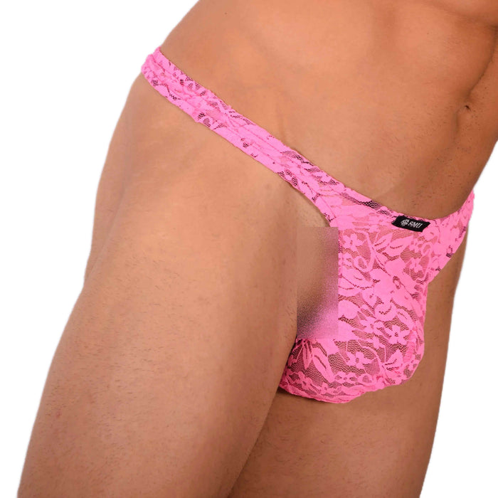 S SMU Sexy C-Thru Pink Thong 33827 MX17