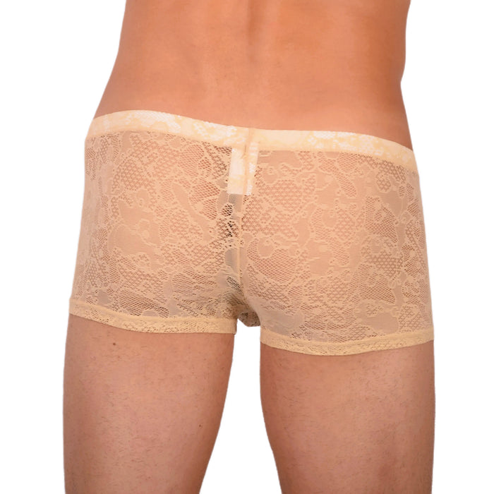 S SMU Sexy C-Thru Sand Mini Boxer 33828 MX17