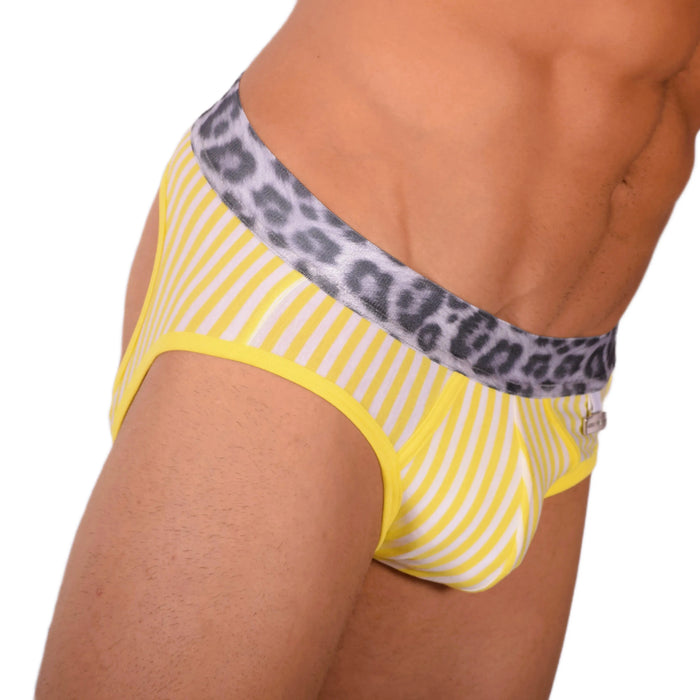 Modus Vivendi Boxer-Jock Combo Bottomless Viscose BackLess Yellow 06813 7