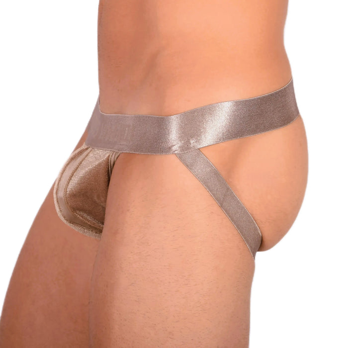 Modus Vivendi Jockstrap V.Fluid Sheer Elegant Jock Velvet-Feel Camel 10111 11